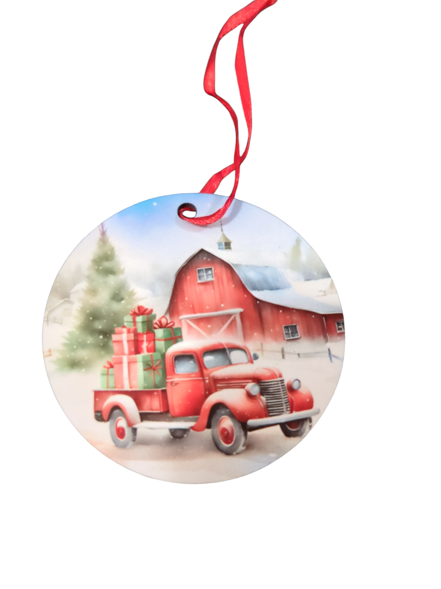 Farm Truck and Barn