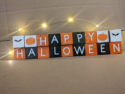 Decorative Blocks: Happy Halloween & Happy Thanksgiving